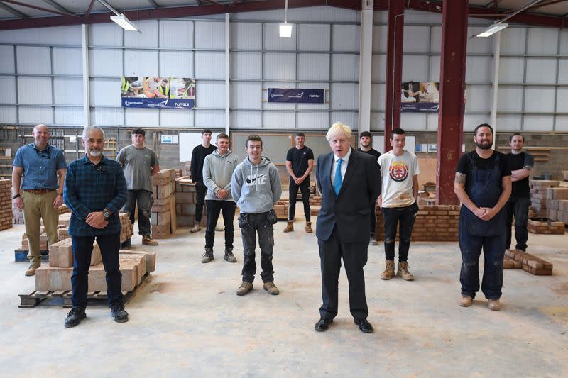 UK PM Johnson delivers speech on skills and further education