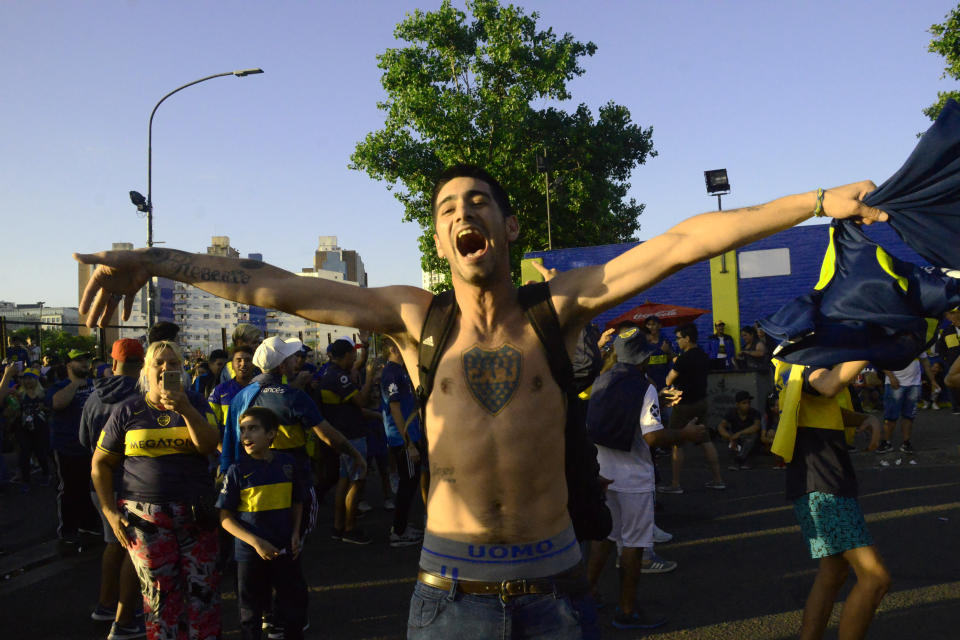 Un aficionado de Boca Juniors en Buenos Aires. (Getty Images)
