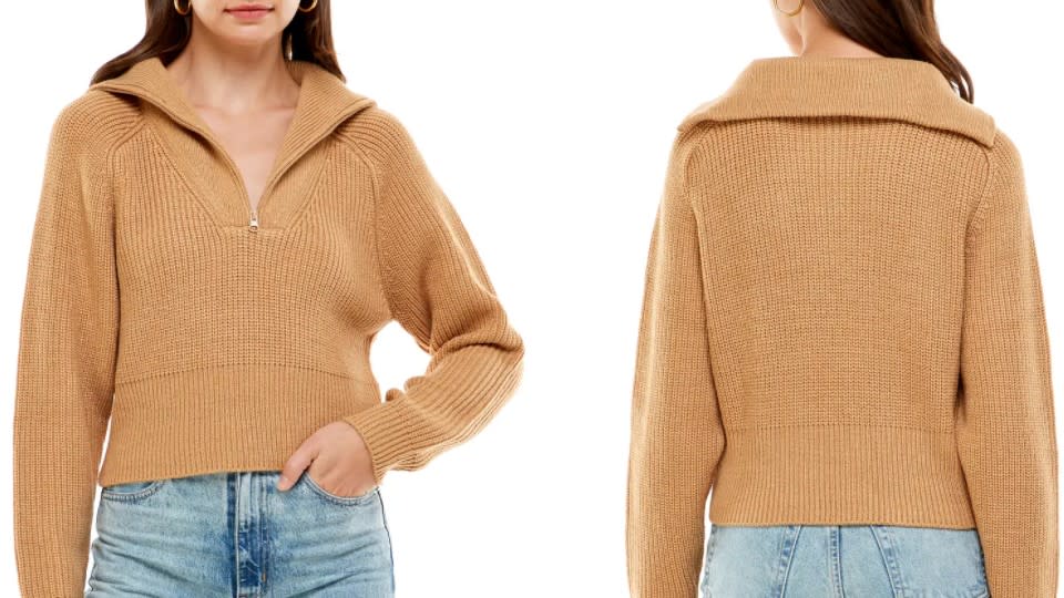 WAYF Nelle Half Zip Pullover - Nordstrom, $50 (originally $78)