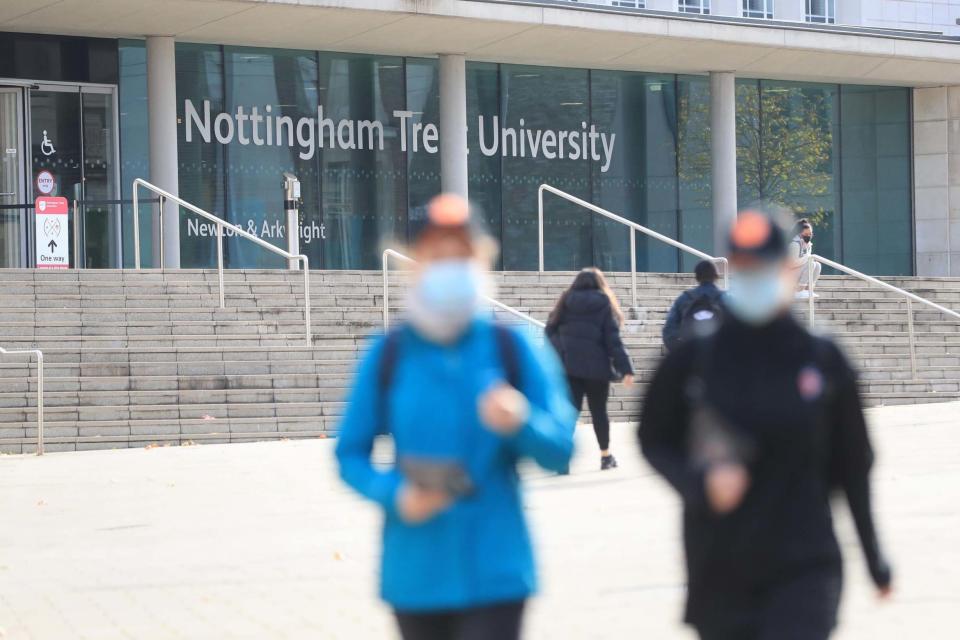 Four students at Nottingham Trent University were fined a total of £40,000: PA