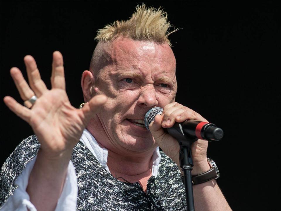 John Lydon performing as part of his band Public Image Ltd at the 2013 Glastonbury Festival (Getty)