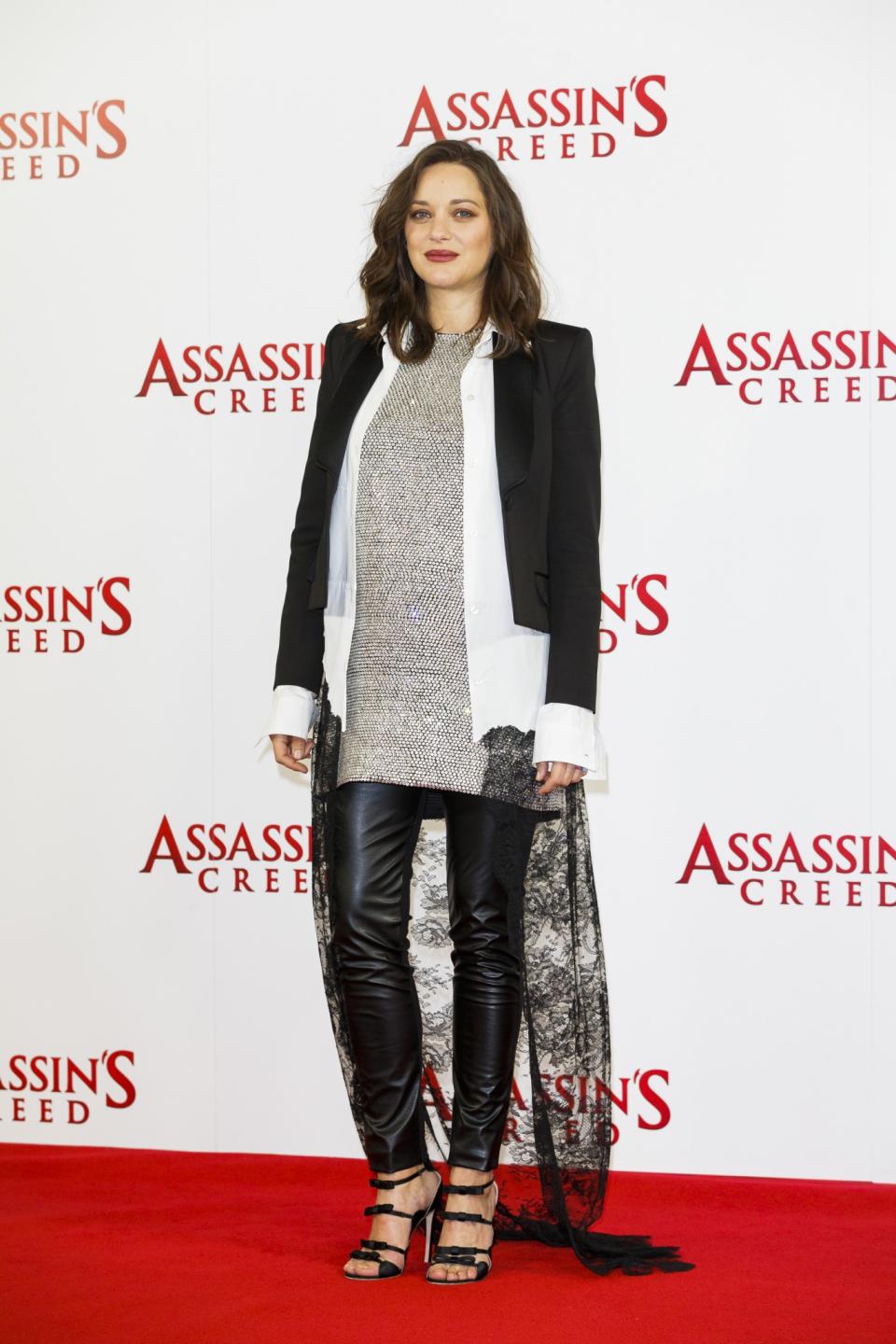 HIT: Marion Cotillard at the Assassin’s Creed photo call