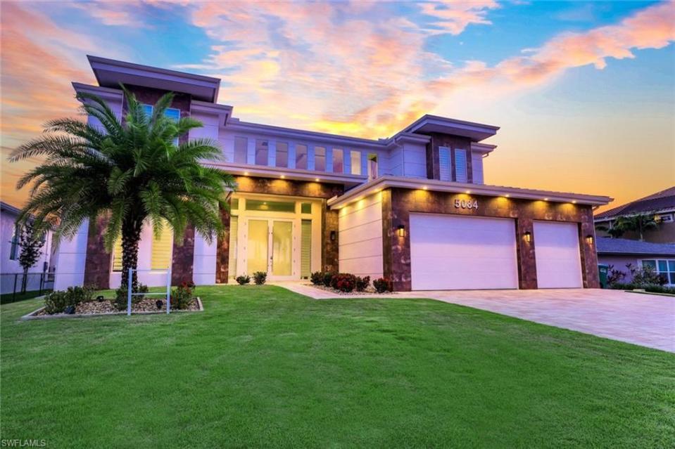 This home located at 5084 Sorrento Court is one of the most expensive homes listed for November in Cape Coral.