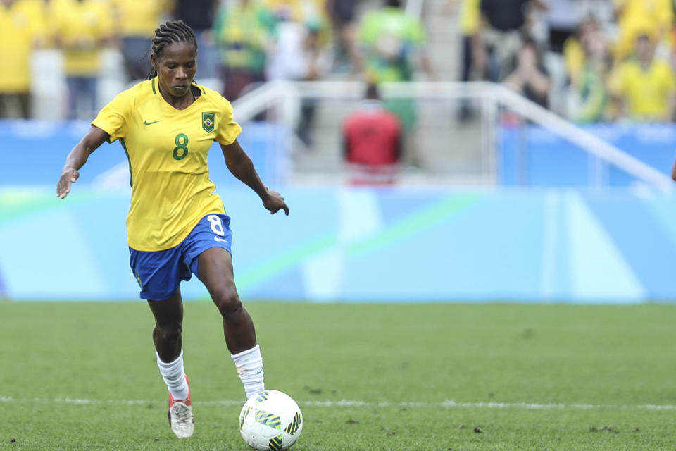 Formiga could become the first player to appear in seven World Cups. (Photo by Vanessa Carvalho/Brazil Photo Press/LatinContent/Getty Images)