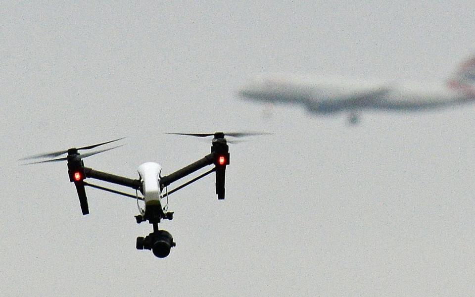 Near misses between aircraft and drones have more than tripled in just two years. - PA