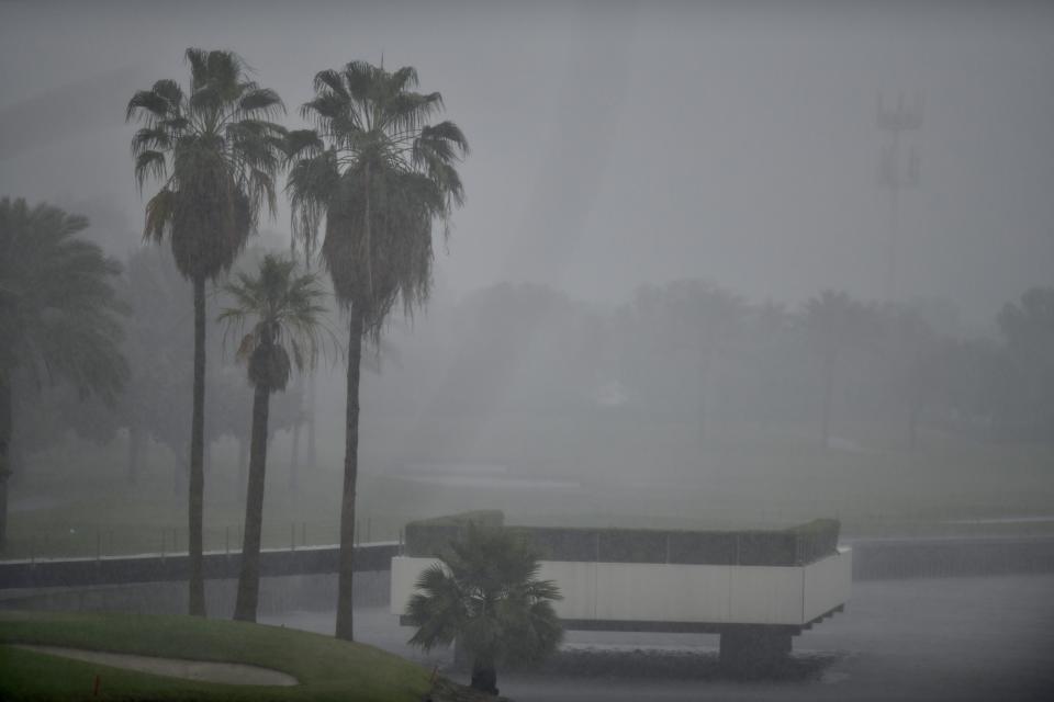 DUBAI, UNITED ARAB EMIRATES - APRIL 16: A view of the street after heavy rainfall as adverse weather conditions affect daily life in Dubai, United Arab Emirates on April 15, 2024. (Photo by Stringer/Anadolu via Getty Images)