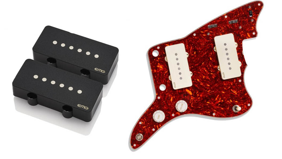  EMG has expanded its Retro Active series with the JMaster, a new electric guitar pickup set available as a standalone pickup pairing or as an integrated Pickguard System 
