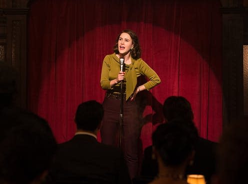 <span class="caption">In the spotlight: Miriam 'Midge' Maisel in the hit series The Marvellous Mrs Maisel.</span> <span class="attribution"><span class="source">Amazon Prime via IMDB</span></span>