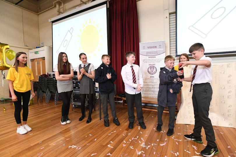 Pupils gave presentations about their chosen charities -Credit:Stuart Vance/Reach PLC