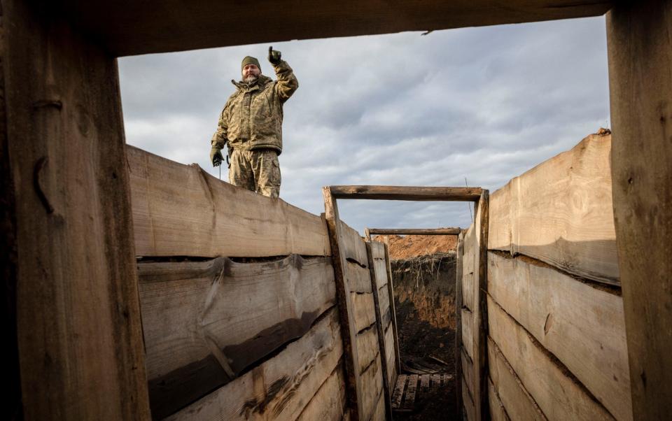 Ukraine's new 'active defence' line includes concrete trenches and underground command centres
