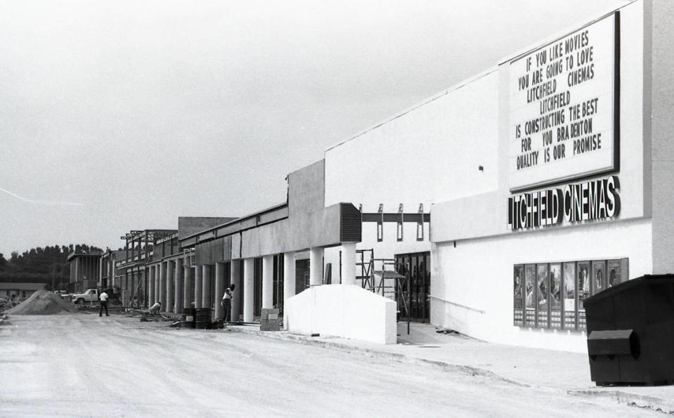 Construction of the new Litchfield 8 Cinema at 7150 Cortez Road. In 1991 the theater became known as Cobb Bradenton 8. In 1993 it became a second-run theater and then closed in 2001.