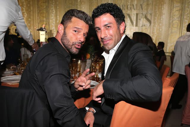 <p>Gisela Schober/Getty</p> Ricky Martin and Jwan Yosef