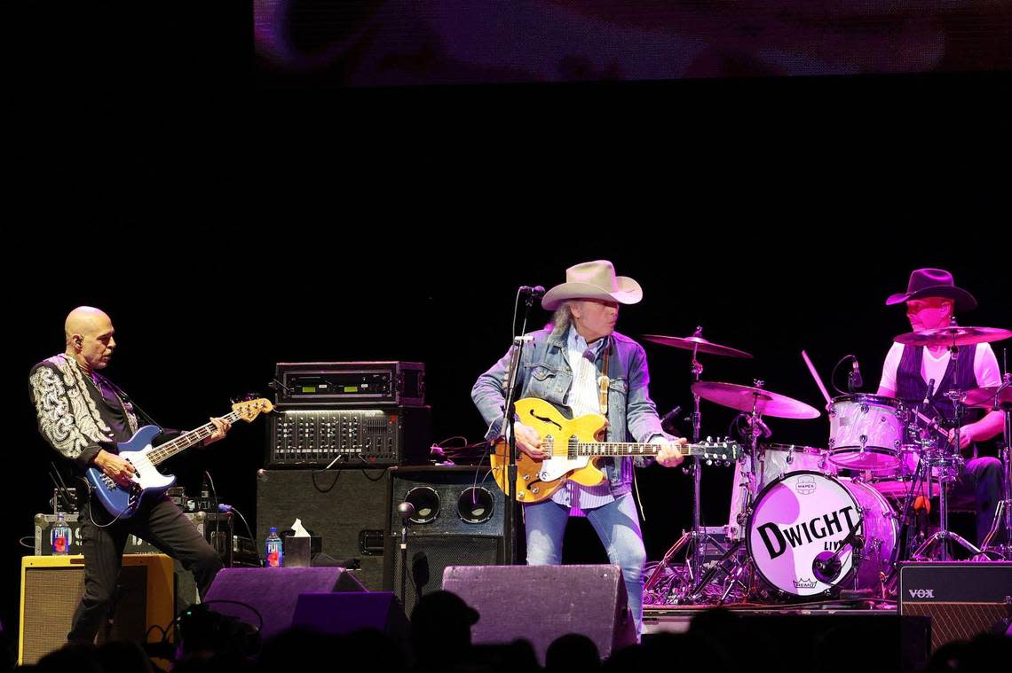 Dwight Yoakam performs during the Kentucky Rising benefit concert at Rupp Arena in Lexington, Ky., Tuesday, Oct. 11, 2022. (Photo by James Crisp)