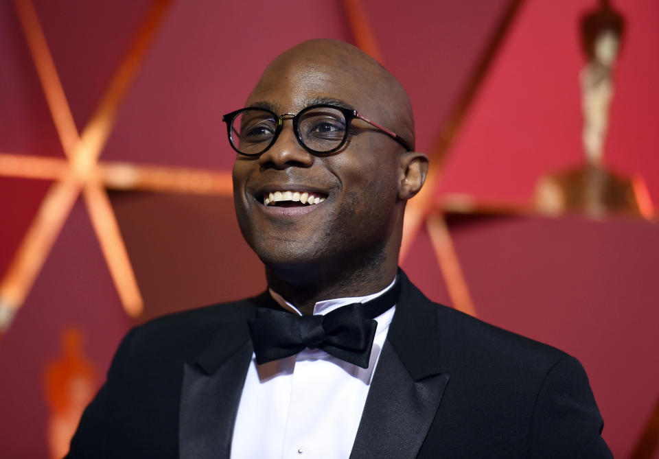 FILE - In this Feb. 26, 2017 file photo, director Barry Jenkins arrives at the Oscars in Los Angeles. Jenkins has unveiled the teaser trailer for his anticipated "Moonlight" follow-up, "If Beale Street Could Talk," based on the 1974 novel by James Baldwin. (Photo by Richard Shotwell/Invision/AP, File)