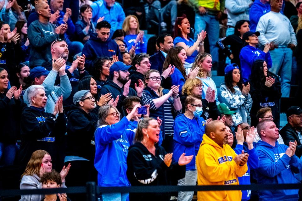 Wareham faithful cheer on their team.