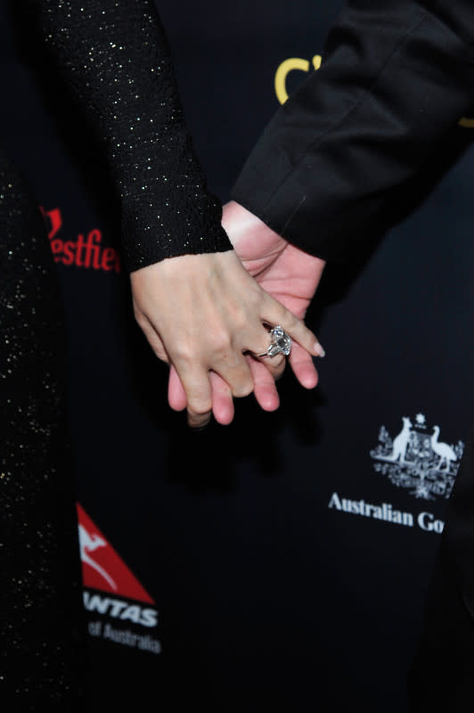 Mariah Carey's engagement ring from James Packer<p>John Sciulli/Getty Images for G'day USA Gala</p>