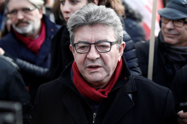 Jean-Luc Melenchon en 2019 lors d'une manifestation contre la réforme des retraites.  (Photo: Benoit Tessier via Reuters)