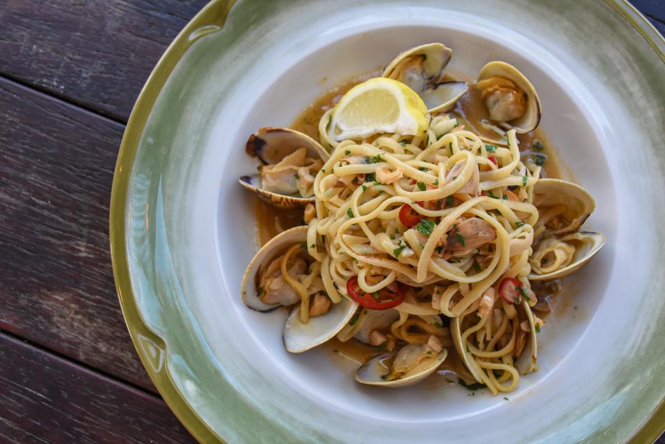 Linguine with clam sauce is served at Elisabetta's restaurant in Delray Beach.