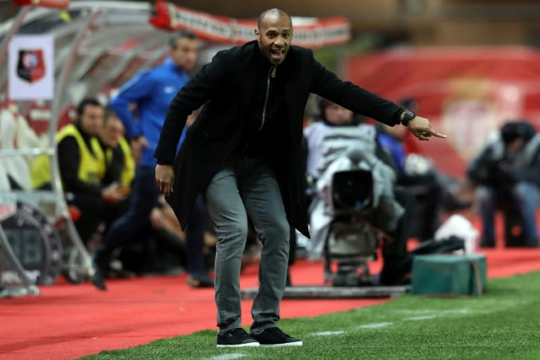 Thierry Henry's Monaco are four points adrift of safety in Ligue 1