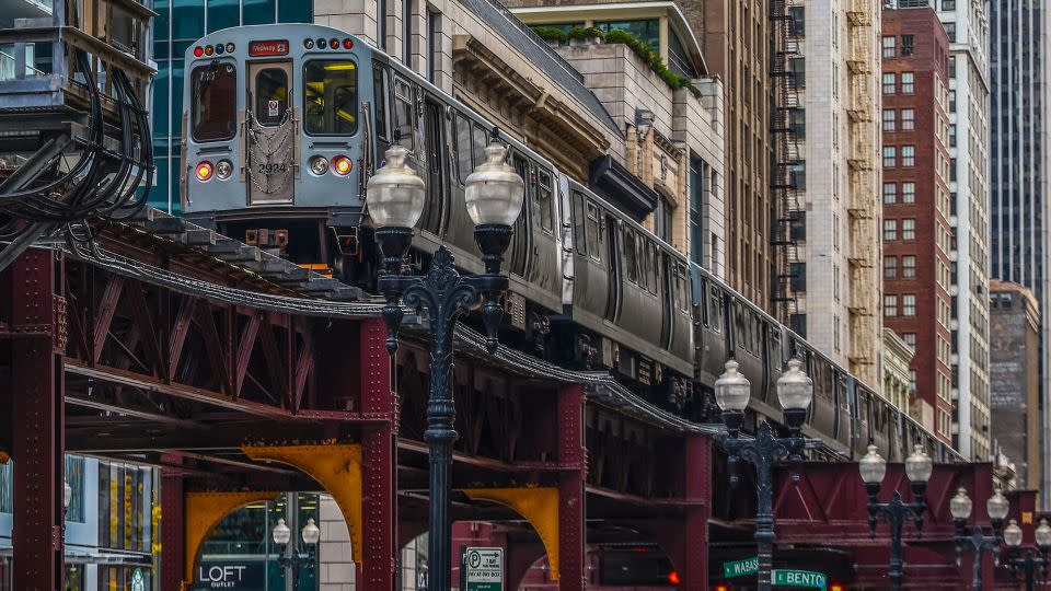 Chicago's public transportation system saw a huge boost the week of Swift's Eras Tour stop in the city. - Beata Zawrzel/NurPhoto/Shutterstock