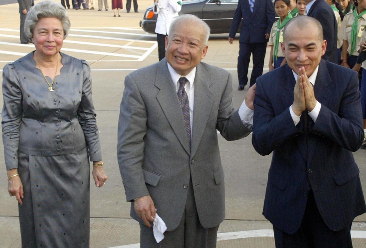 cambodia's new king, norodom sihamoni r