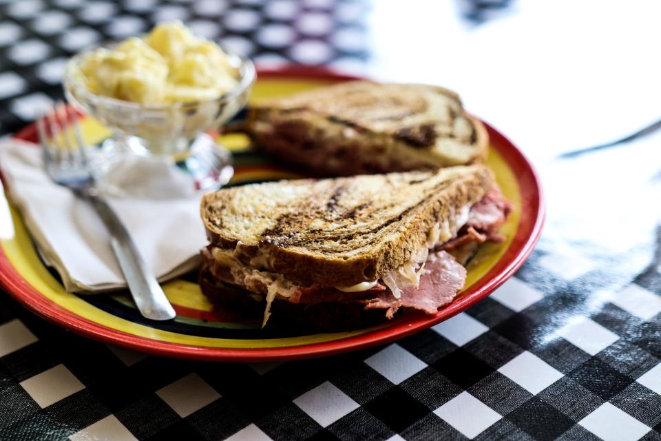 Bambino’s offers a hearty and delicious Reuben sandwich.
