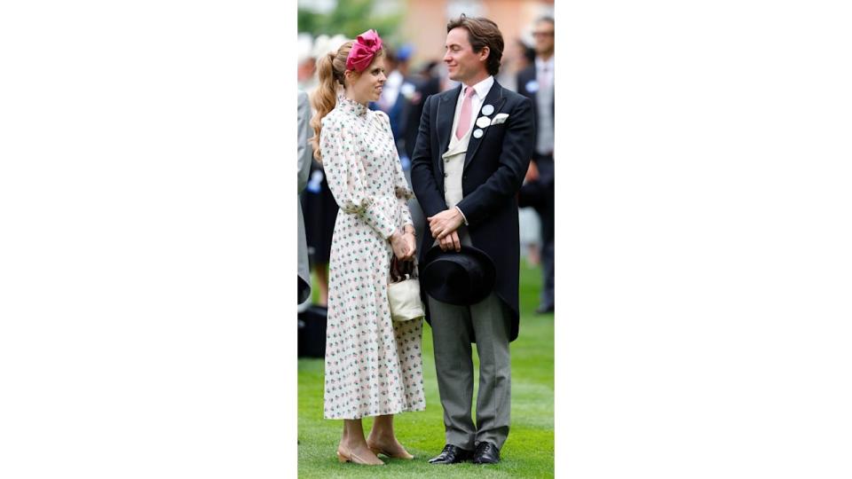 Princess Beatrice and Edoardo Mapelli Mozzi attend day one of Royal Ascot 2023 at Ascot Racecourse on June 20, 2023 in Ascot, England. 