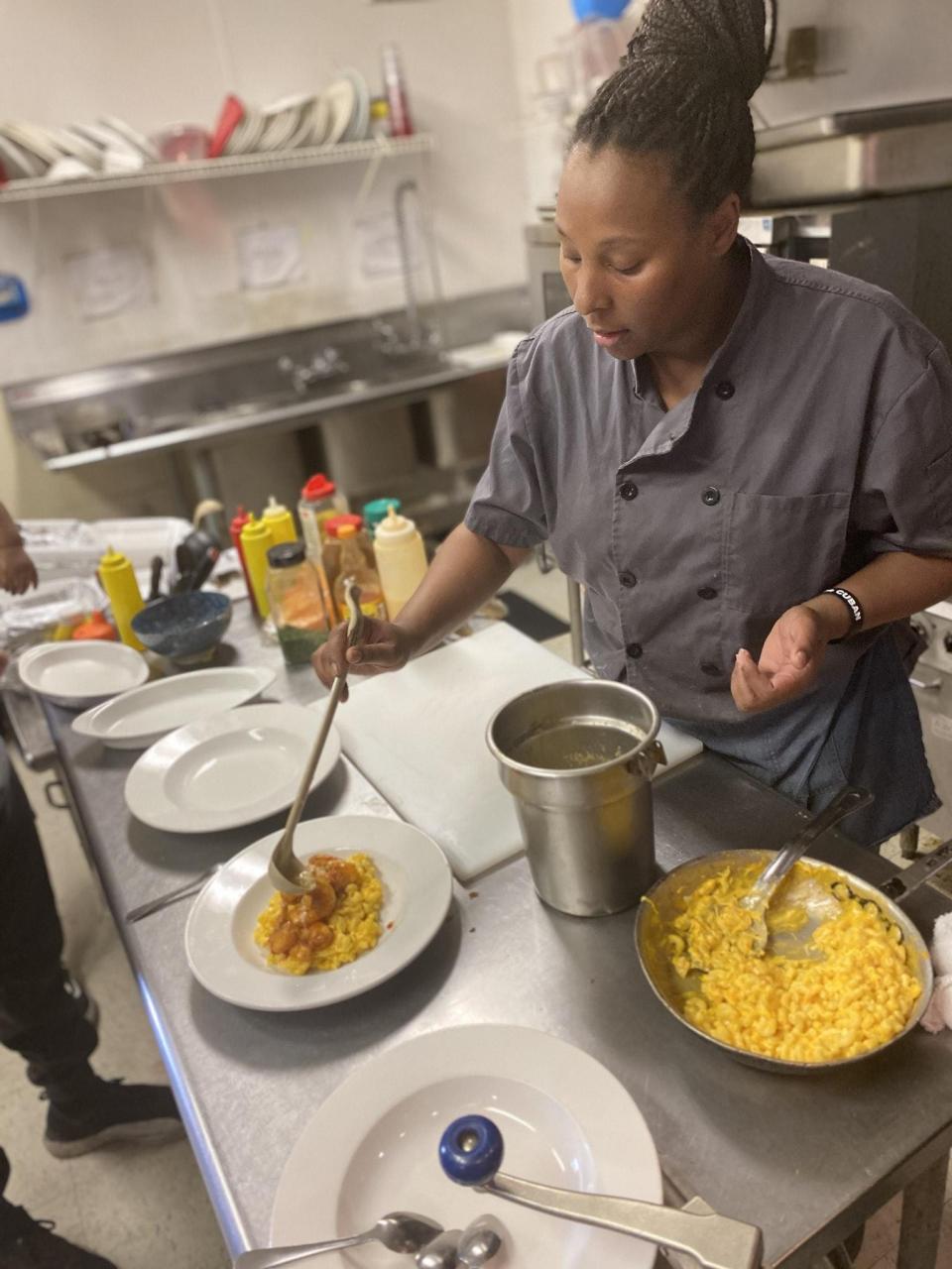 Kalecia Simmons operates The Chef and I restaurant in Junction City, Kansas.