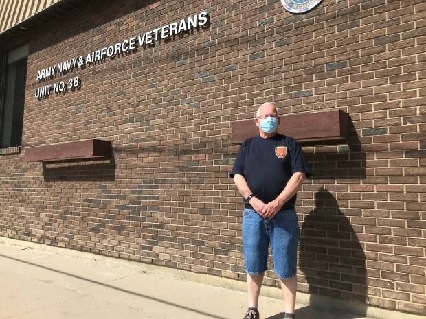 Al Boyce is president of the Army, Navy and Air force Veterans Unit 38 in Saskatoon. He says anti-mask protesters disrespected veterans when they gathered at the Vimy Memorial in Saskatoon. He was particularly concerned about the flag associated with white supremacists that was flown during the event Saturday.