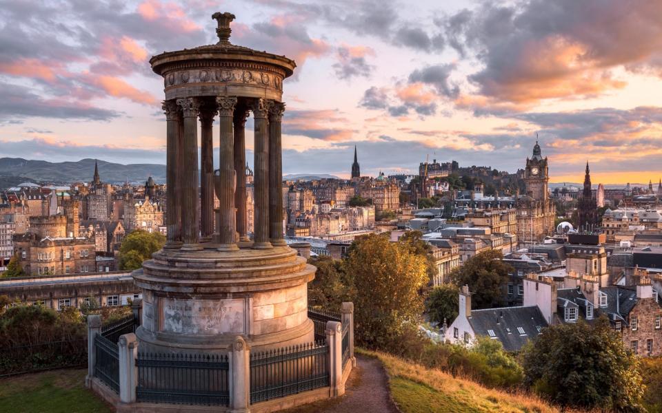 Monument, Edinburgh, Calton Hill, Scotland - joe daniel price/Getty