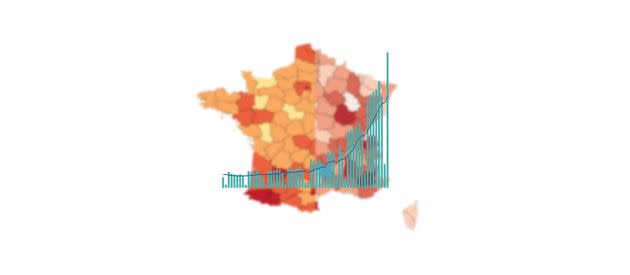 Les chiffres du Covid-19 en France au 3 décembre en cartes et courbes (Photo: Le HuffPost/Grégory Rozières)