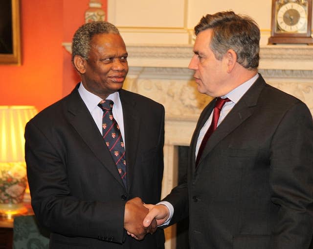 Richard Taylor and Gordon Brown