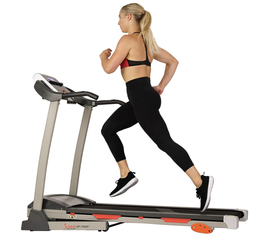 Sunny Health & Fitness Folding Treadmill (Photo via Amazon)