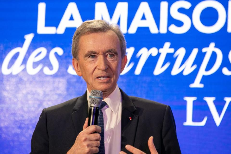 Bernard Arnault bei der Eröffnungsfeier des "LVMH Start-Up Accelerator" am 9. April 2018 in Paris. - Copyright: Getty Images / Marc Piasecki / Stringer