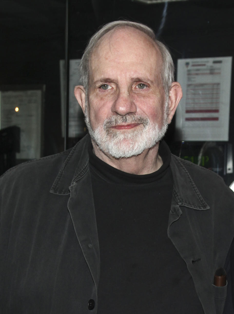 FILE - In this June 9, 2016, file photo, Brian De Palma attends a special screening of "De Palma" in New York. De Palma makes his fiction writing debut with "Why Are Snakes Necessary?" a crime thriller he penned with his partner, Susan Lehman. The book was released Tuesday by Hard Case Crime. (Photo by Andy Kropa/Invision/AP, File)