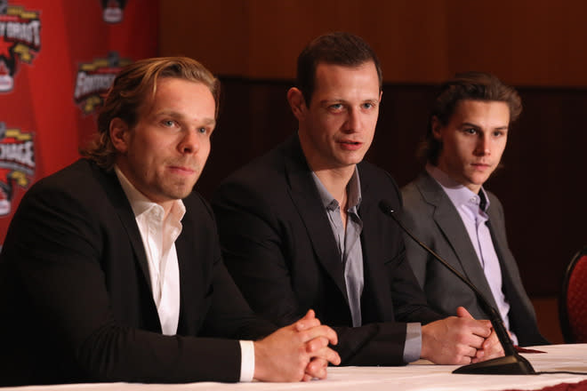 Milan Michalek, Jason Spezza And Erik Karlsson