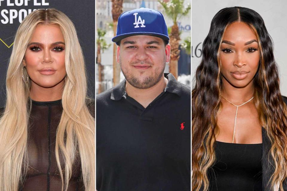 <p>Rodin Eckenroth/WireImage; Gabe Ginsberg/Getty; Michael Buckner/Variety via Getty</p> Khloé Kardashian, Rob Kardashian, Malika Haqq