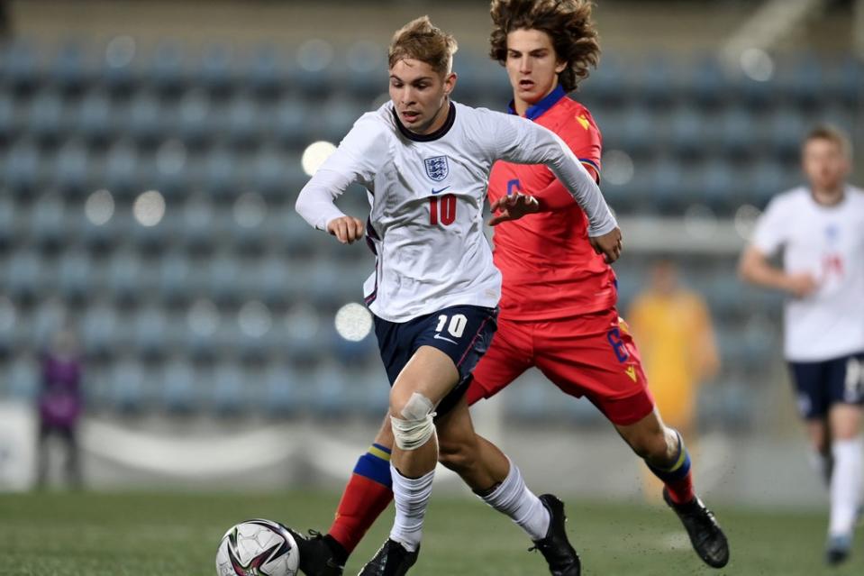 Emile Smith Rowe was the England Under-21s’ saviour against Andorra  (The FA via Getty Images)