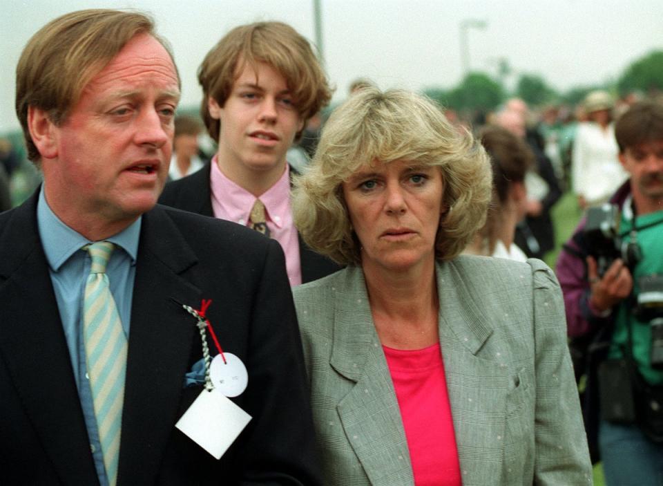 Camilla with Andrew Parker Bowles (PA Archive)