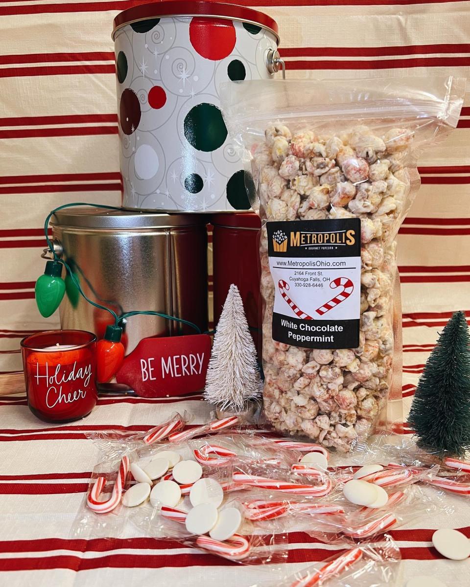 Metropolis Popcorn, which has stores in Cuyahoga Falls and Hudson, is getting ready for the holiday season.