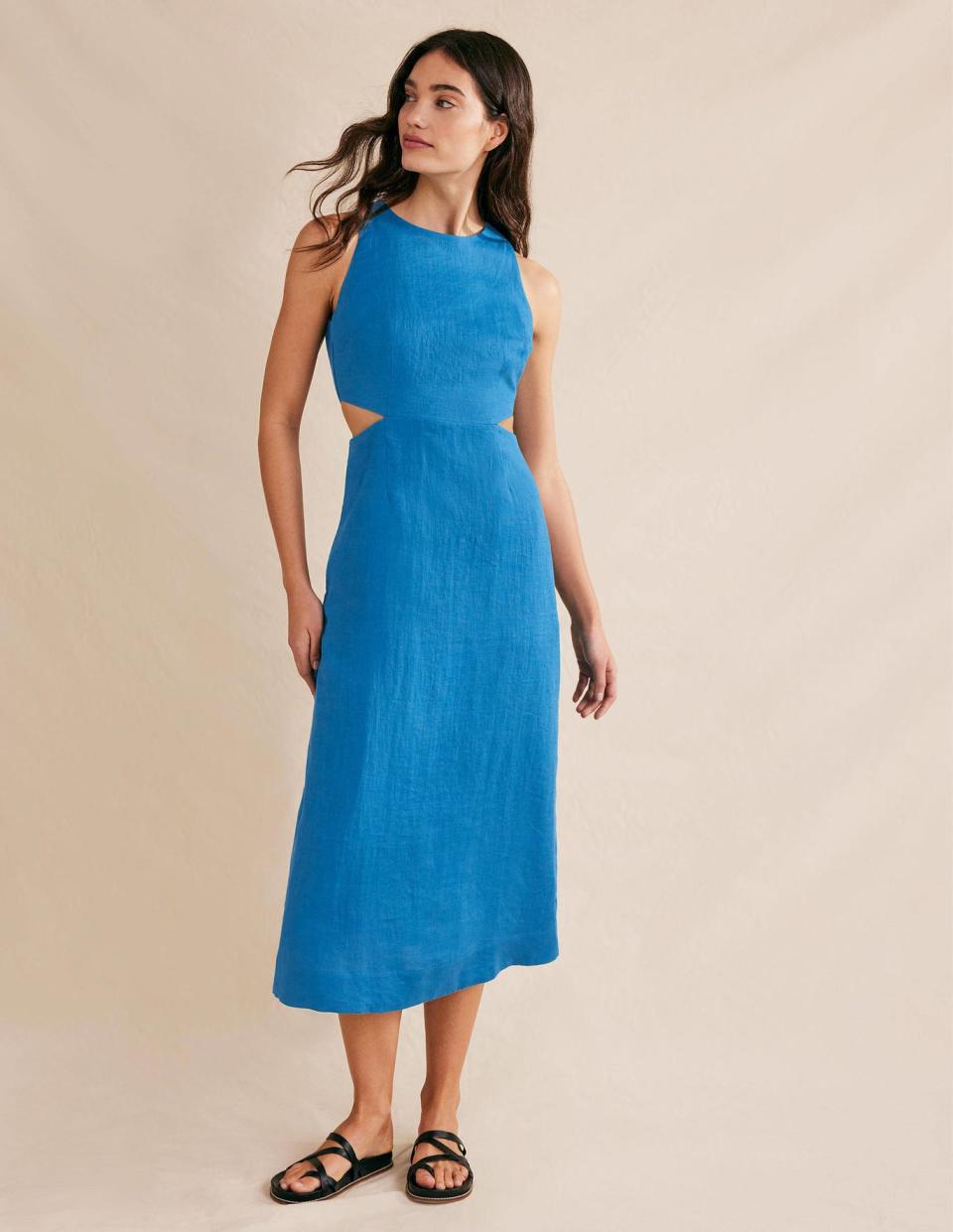 <p><a href="https://go.redirectingat.com?id=74968X1596630&url=https%3A%2F%2Fwww.bodenusa.com%2Fen-us%2Fcut-out-linen-midi-dress-crystal-teal%2Fsty-d0524-blu&sref=https%3A%2F%2Fwww.thepioneerwoman.com%2Ffashion-style%2Fg44357816%2Flinen-dresses%2F" rel="nofollow noopener" target="_blank" data-ylk="slk:Shop Now;elm:context_link;itc:0;sec:content-canvas" class="link ">Shop Now</a></p><p>Boden Cut Out Linen Midi Dress</p><p>$79.99</p><p>bodenusa.com</p><span class="copyright">Boden USA</span>