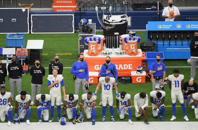 FOX Sports: NFL on X: The Dallas Cowboys made a statement of unity and  equality by taking a knee before and standing during the national anthem.   / X