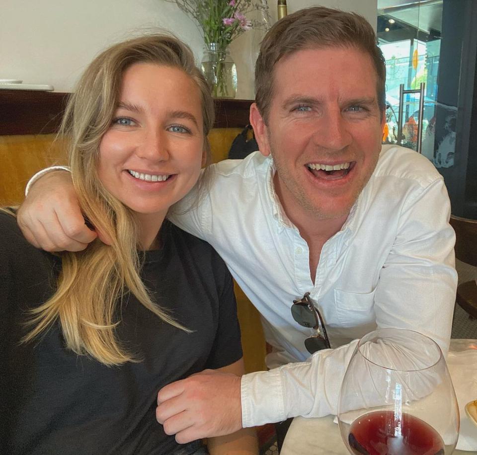 Sunrise weatherman Sam Mac with his new girlfriend, stylist Rebecca James. Photo: Instagram/sammacinsta.