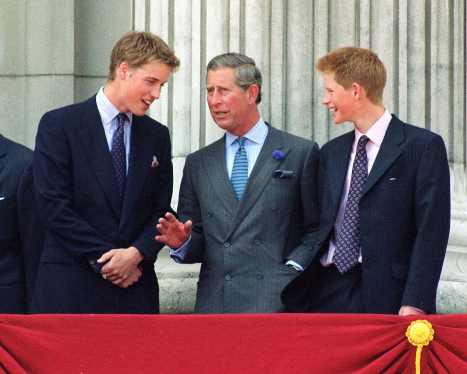 Harry, William, and Charles 2000