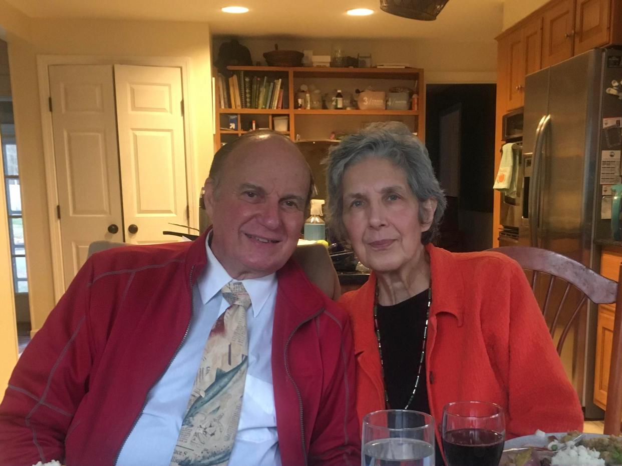 Richard and Rose-Marie Dujardin are seen in an undated family photo. Richard Dujardin of Providence, Rhode Island, died in a fall as the Kilbourn Avenue Bridge was opening on Monday in Milwaukee.