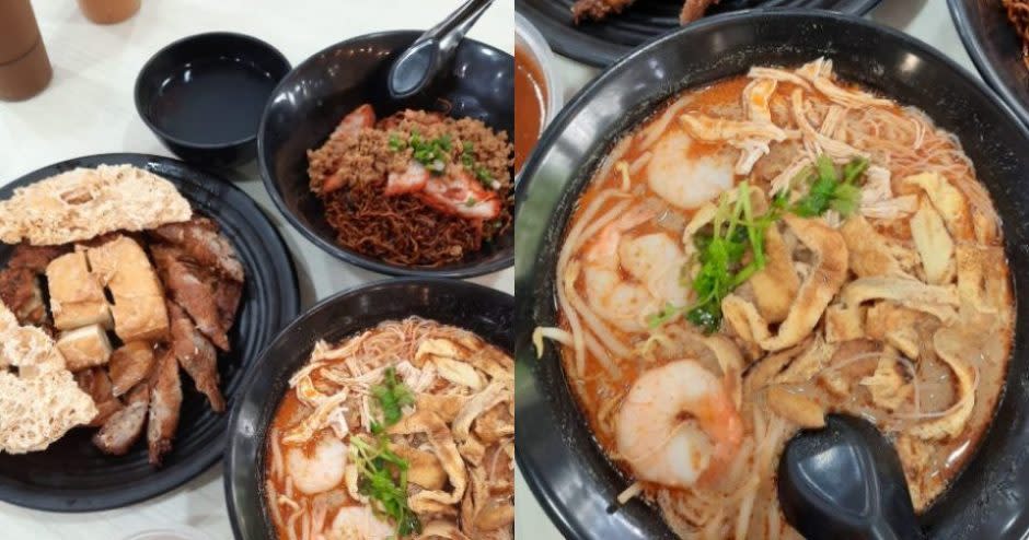 sarawak kolo mee - stall food