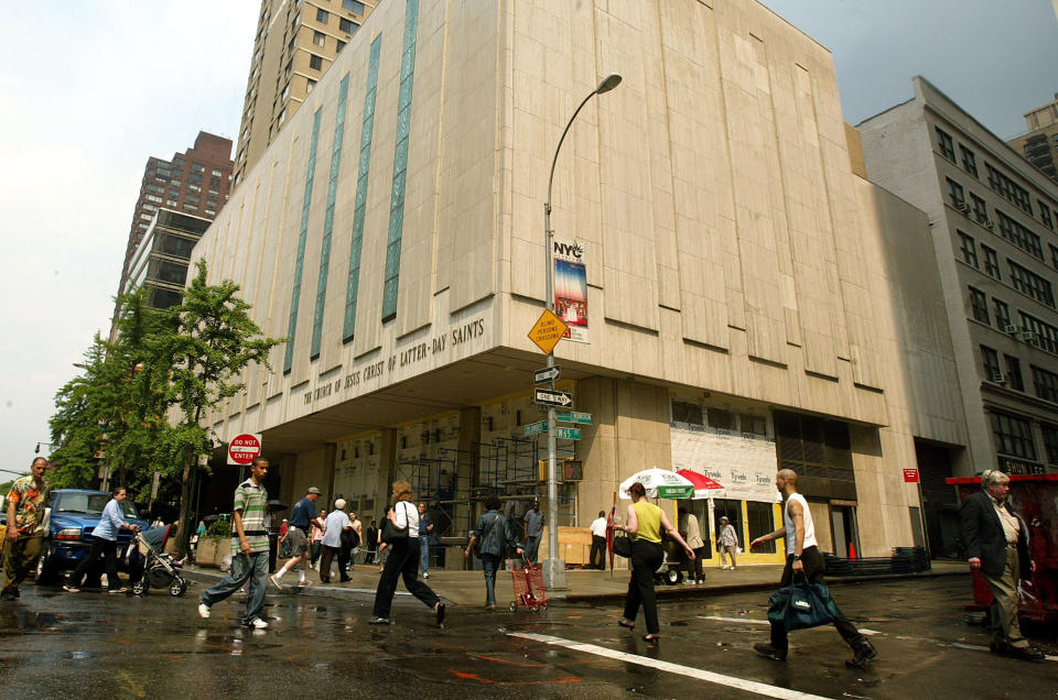 This Mormon temple in Manhattan is temporarily closed over concerns about COVID-19. (Photo: Mario Tama via Getty Images)