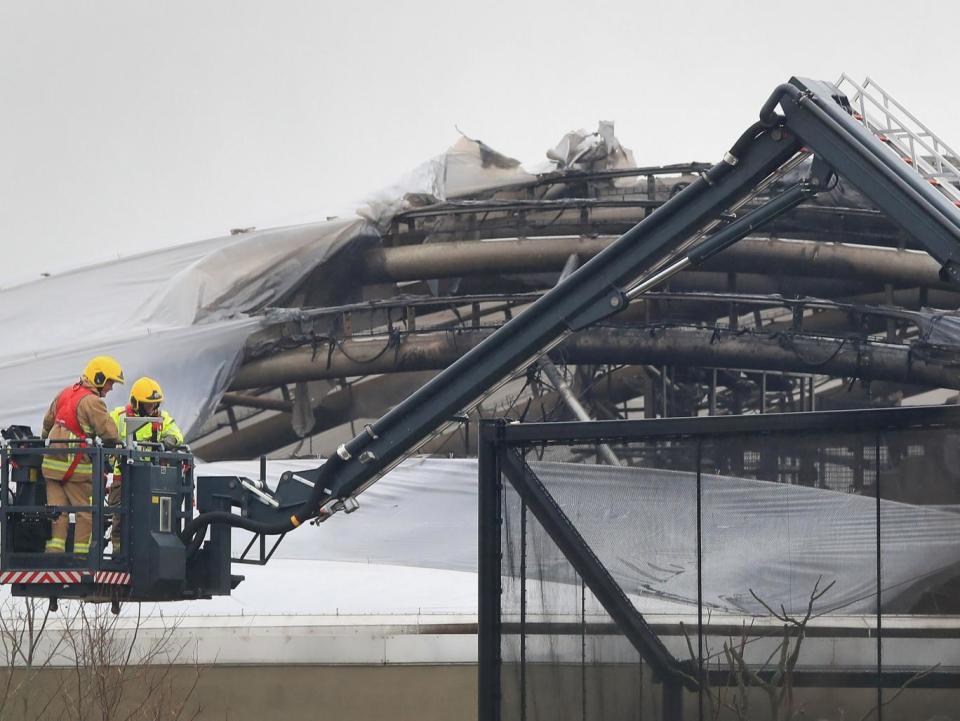 Damage to the Monsoon Forest's roof (PA)