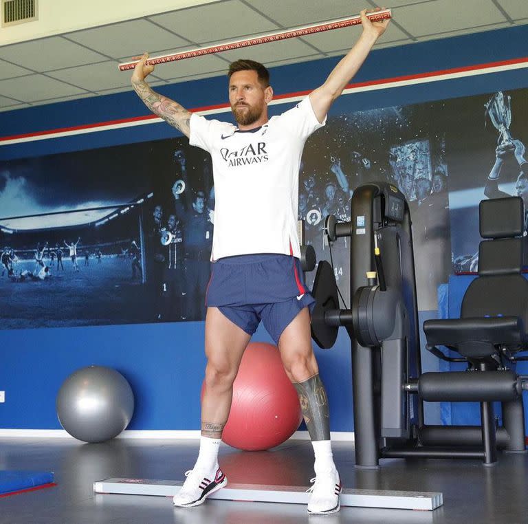 Lionel Messi volvió a los entrenamientos en el París Saint-Germain de cara a la nueva temporada europea. Foto/Instragram: @leomessi