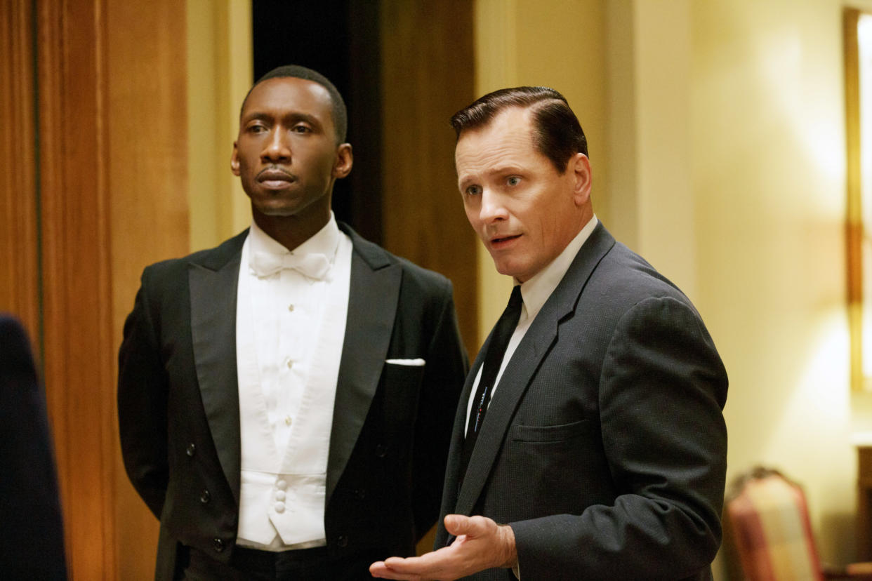 Mahershala Ali and Viggo Mortensen star in <em>Green Book</em>, which overcame some negative news stories to win multiple Oscar nominations. (Photo: Patti Perret/Universal/Courtesy Everett Collection)